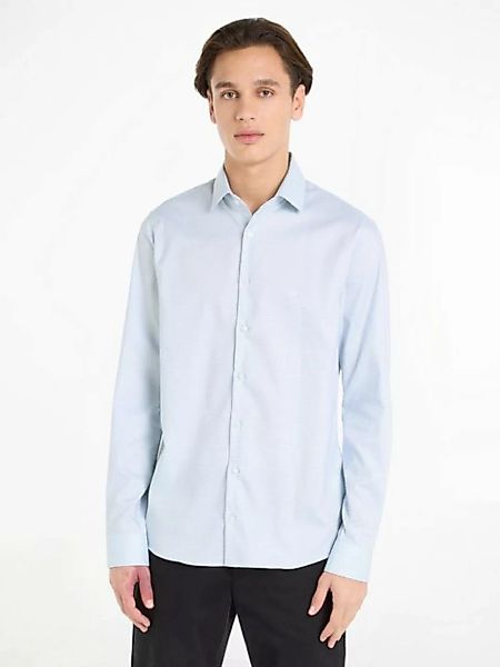 Calvin Klein Langarmhemd STRETCH COLLAR CHECK SLIM SHIRT günstig online kaufen