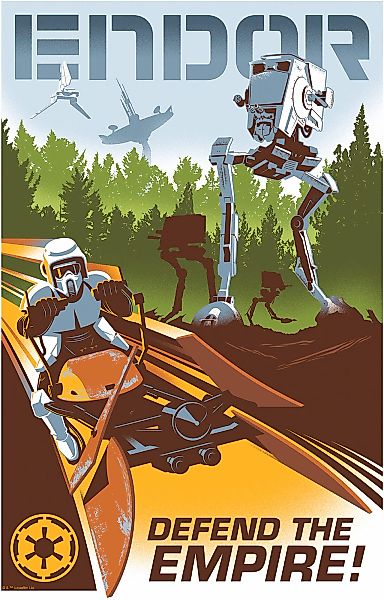 Komar Wandbild "Star Wars Defend the Empire", Disney, (Set, 1 St.), 30 x 40 günstig online kaufen