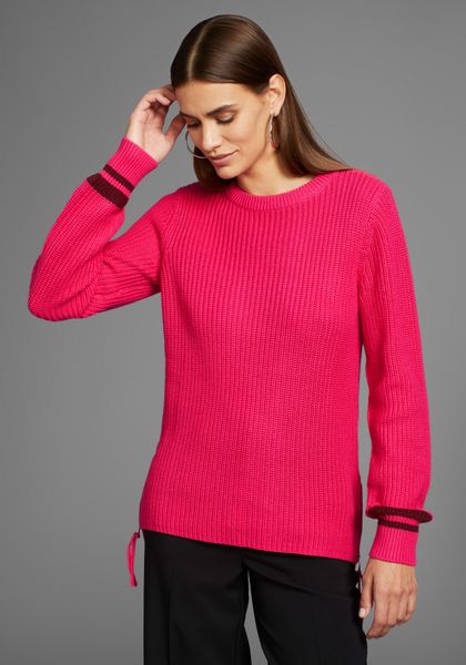 HECHTER PARIS Rundhalspullover mit Zipeinsatz günstig online kaufen