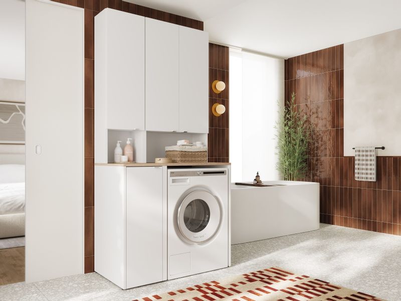 Platan Room Badezimmer-Set Waschmaschinenschrank 65 cm günstig online kaufen
