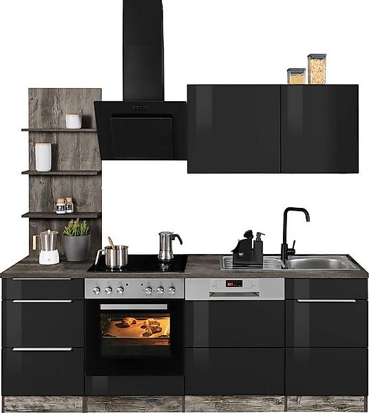 KOCHSTATION Küchenzeile KS-Brindisi, Breite 220 cm, wahlweise mit E-Geräten günstig online kaufen