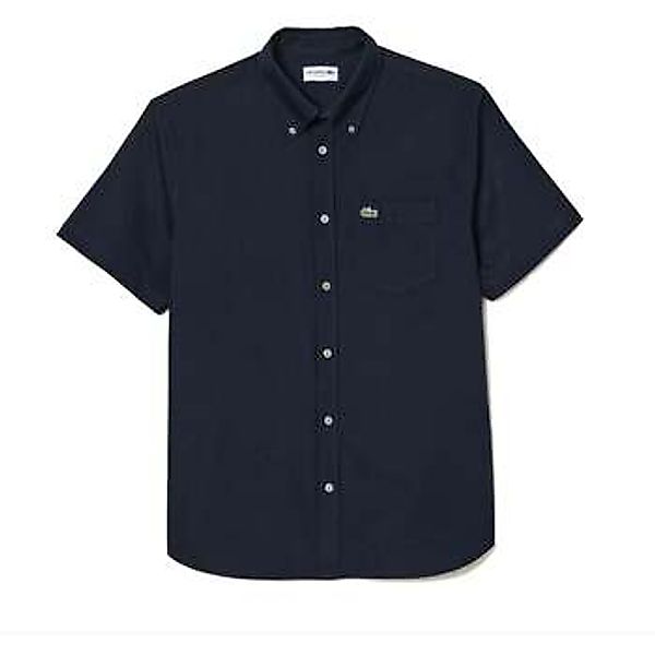 Lacoste  Hemdbluse Regular Fit Short Sleeved Oxford Shirt Navy Blue günstig online kaufen