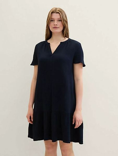 TOM TAILOR PLUS Sommerkleid Plus - Kleid mit Volants günstig online kaufen