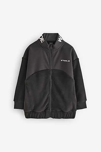 Next Sweatjacke Sportliche Kapuzenjacke aus Fleece-Mix günstig online kaufen