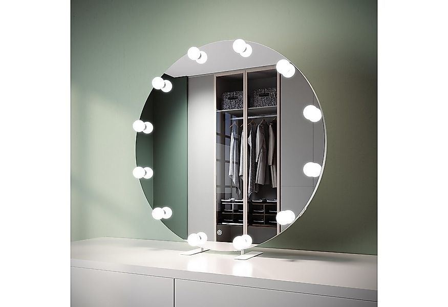 SONNI Schminkspiegel Badspiegel LED Spiegel 3 Farben dimmbar, Touch + Steck günstig online kaufen