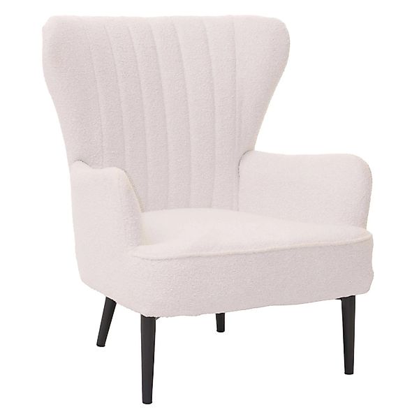 MCW Lounge-Sessel K37 Stoff Bouclé 600g/m² Weiß günstig online kaufen