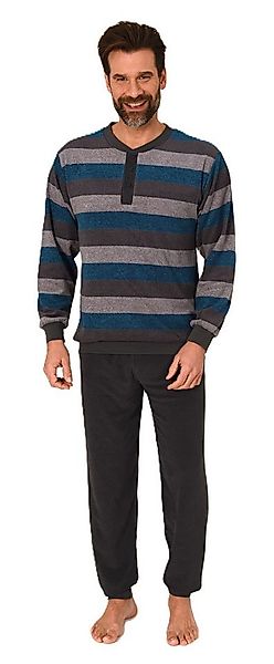 Normann Pyjama Herren Schlafanzug langarm in Frottee Qualität – auch in Übe günstig online kaufen