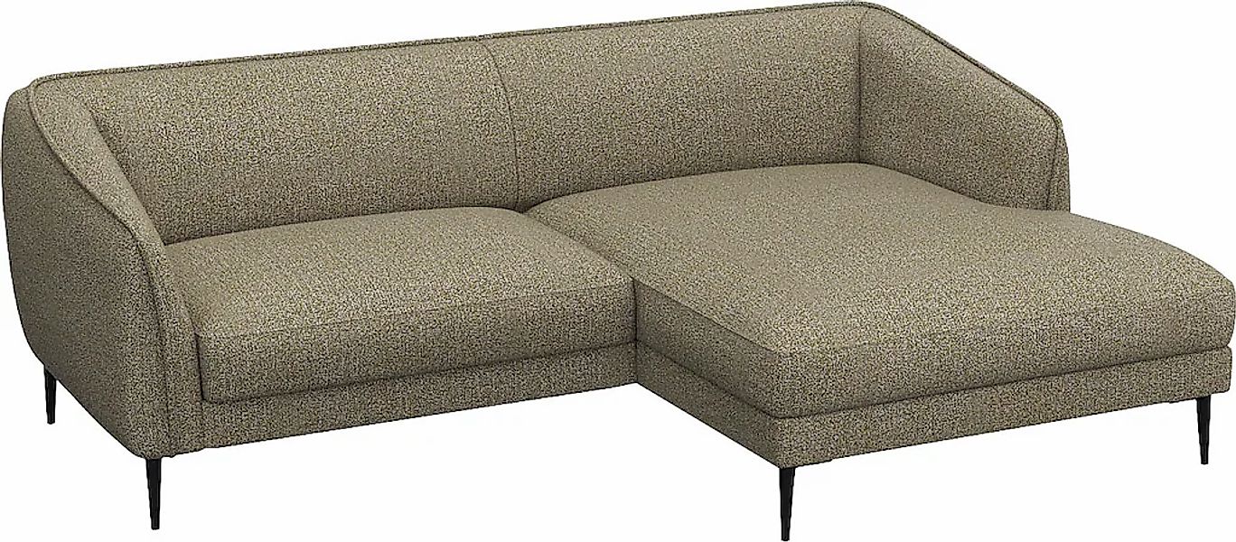 FLEXLUX Ecksofa "Belle Designsofa, bequem durch Kaltschaum im Sitz, OTTOs C günstig online kaufen
