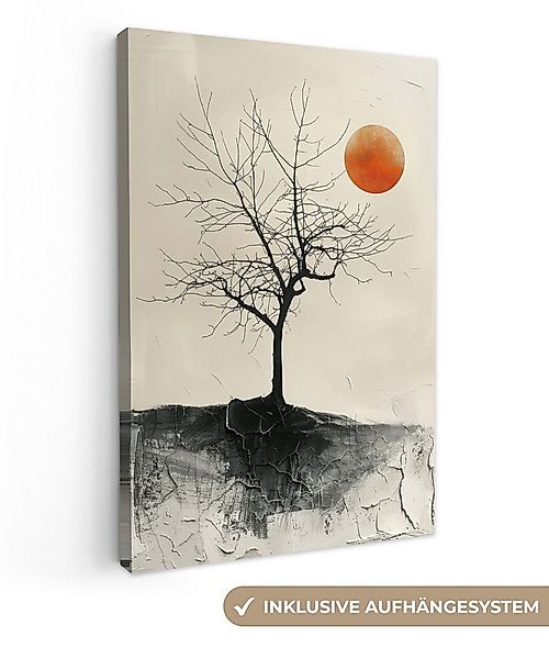 OneMillionCanvasses® Leinwandbild Baum - Sonne - Modern - Landschaft, Fotod günstig online kaufen