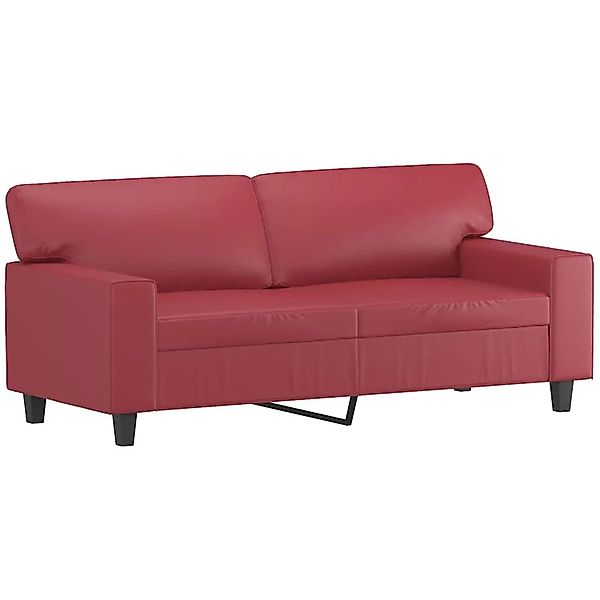 vidaXL 2-Sitzer-Sofa Weinrot 140 cm Kunstleder 359420 günstig online kaufen