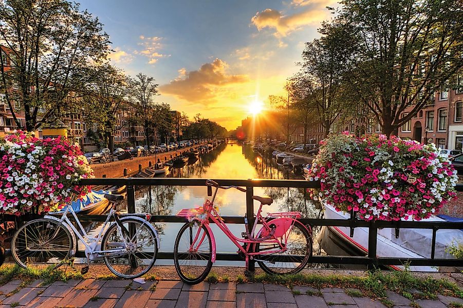 Papermoon Fototapete »Amsterdam Sunrise« günstig online kaufen