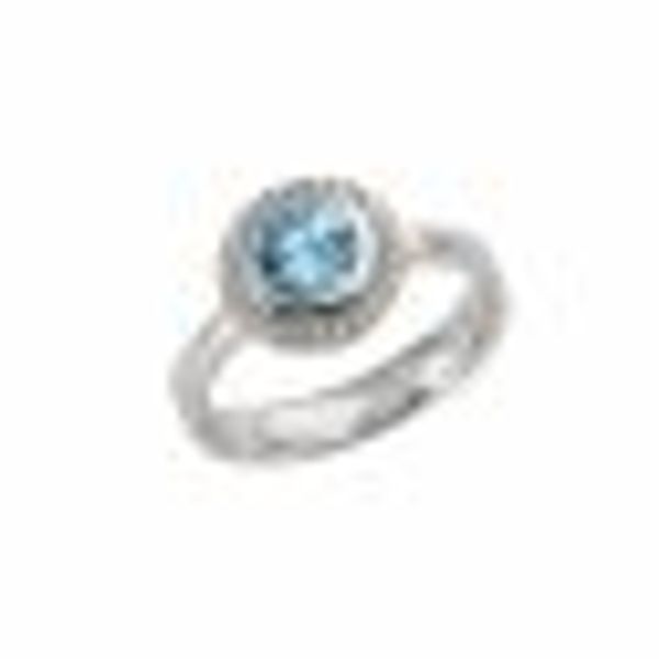 Ring 925/- Sterling Silber Zirkonia & sy. Blautopas günstig online kaufen