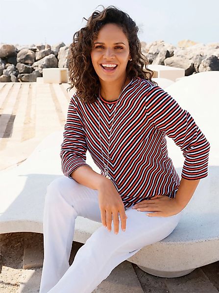 Casual Looks 3/4-Arm-Shirt "Rundhals-Shirt" 1 tlg. günstig online kaufen