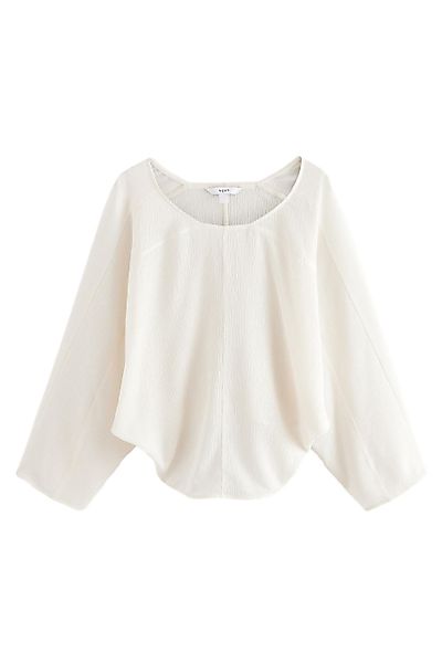 Next Langarmbluse Langärmelige Bluse mit Fledermausärmeln günstig online kaufen