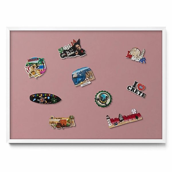 Tulup Magnettafel Magnettafel für die Wand Gerahmt Pastellrosa Farbe 70x50 günstig online kaufen