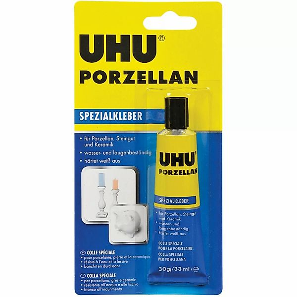 Uhu Porzellan Spezialkleber Weiß 30 g günstig online kaufen