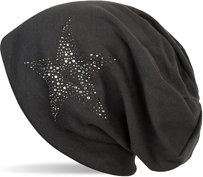 styleBREAKER Beanie Beanie Mütze mit Strass Nieten Stern (1-St) günstig online kaufen
