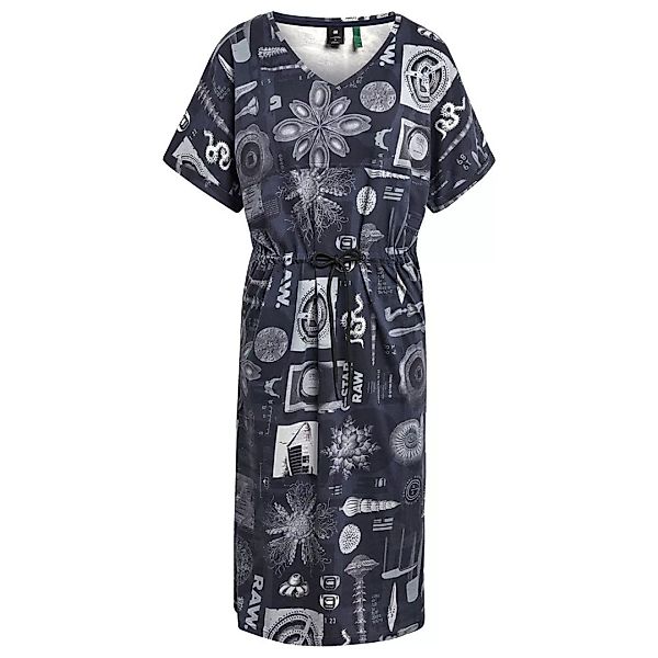 G-star Adjustable Waist Aop Kurzes Kleid 2XS Sartho Blue Museum Sea günstig online kaufen