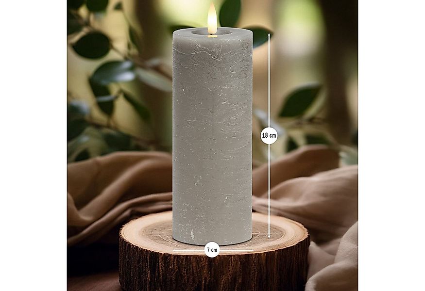 matches21 HOME & HOBBY LED-Kerze LED Stumpenkerze Wachs, Flackernde Flamme, günstig online kaufen