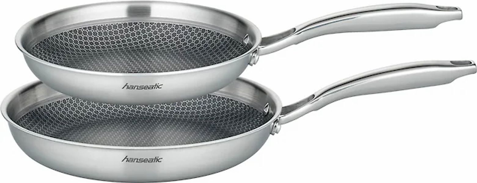 Hanseatic Pfannen-Set »hanseatic« Edelstahl Set, 1x Pfanne Ø 24 cm - 1,6 l, günstig online kaufen