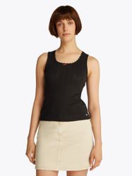 Tommy Jeans Tanktop TJW SLIM POINTELLE günstig online kaufen