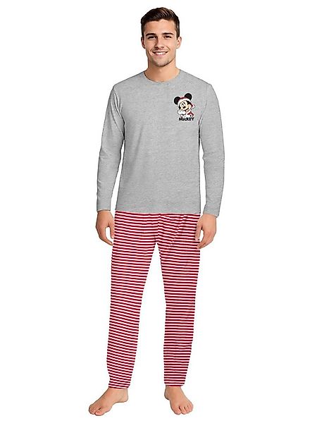United Labels® Schlafanzug Disney - Mickey Mouse - XMAS Christmas - Ringel, günstig online kaufen