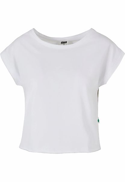 URBAN CLASSICS T-Shirt "Urban Classics Damen Ladies Organic Open Edge Tee" günstig online kaufen