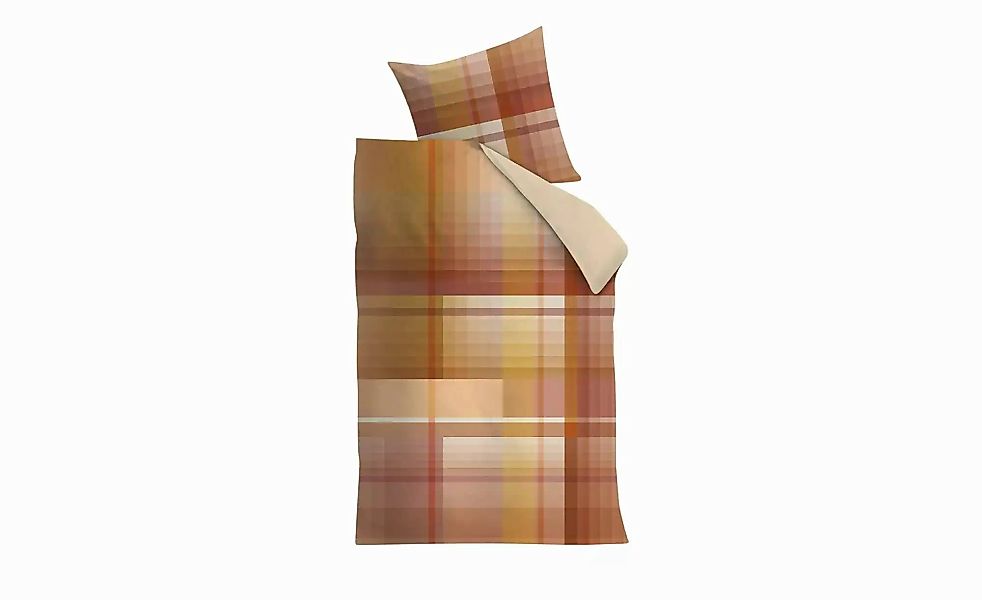 Beddinghouse Satin Wende-Bettwäsche  Jones ¦ orange ¦ Maße (cm): B: 135 Bet günstig online kaufen