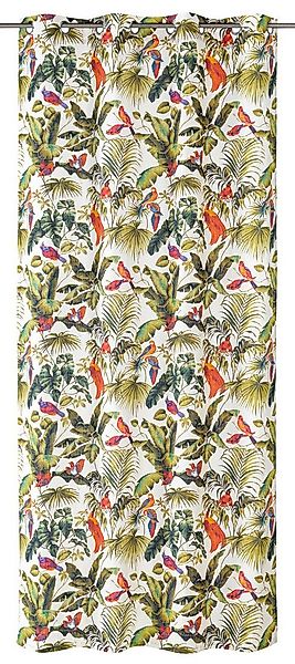 ELBERSDRUCKE Vorhang Ösenschal Jungle bunt blickdicht 255x140cm Gardine Bau günstig online kaufen