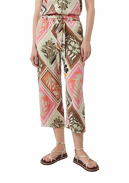Comma 7/8-Hose, mit floralem Muster günstig online kaufen