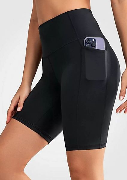 Yvette Radlerhose mit Tasche Damen Kurze Leggings Sport Gym Fitness Shorts, günstig online kaufen