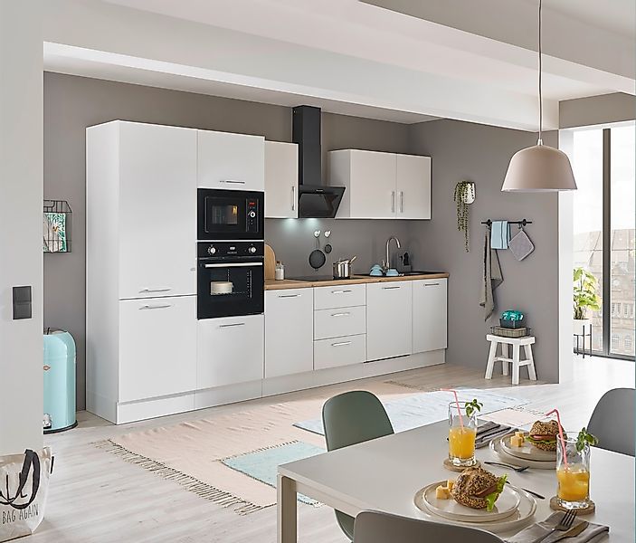 BASIC by Balculina Küchenzeile "Turin" Breite 340 cm, wahlweise mit E-Gerät günstig online kaufen