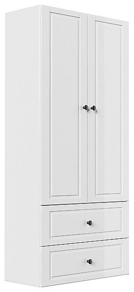 Magnolia Home Hängeschrank Badezimmer Hochschrank XL Cottage 176x80cm Weiß günstig online kaufen