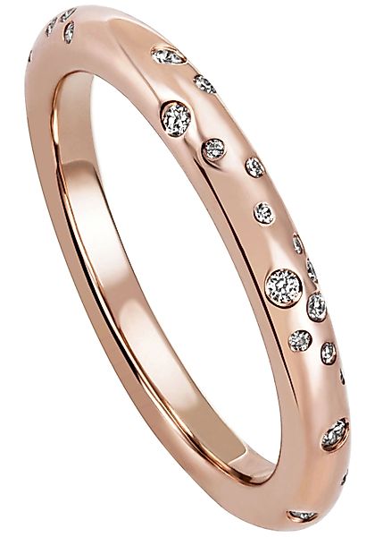 JOBO Diamantring "Ring mit 34 Diamanten", 585 Roségold günstig online kaufen