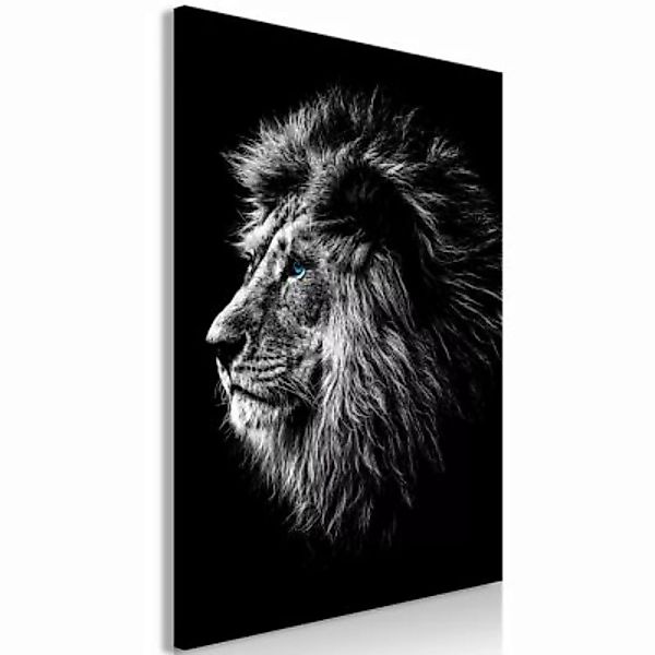 artgeist Wandbild Blue-eyed Lion (1 Part) Vertical mehrfarbig Gr. 40 x 60 günstig online kaufen