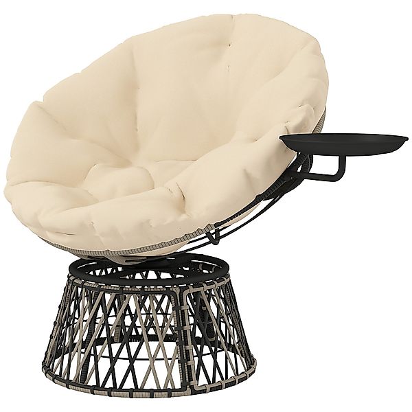 Outsunny Gartensessel mit Kissen (360° drehbar günstig online kaufen