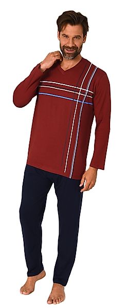 Normann Pyjama Herren Schlafanzug langarm Pyjama günstig online kaufen