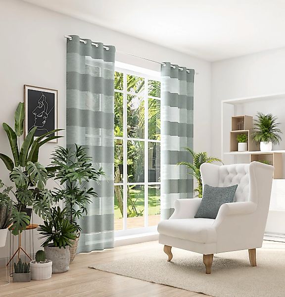 Neutex for you Vorhang "SONORA" Ösen 1 Stk. tlg. 3D Musterung im Leinen-Loo günstig online kaufen