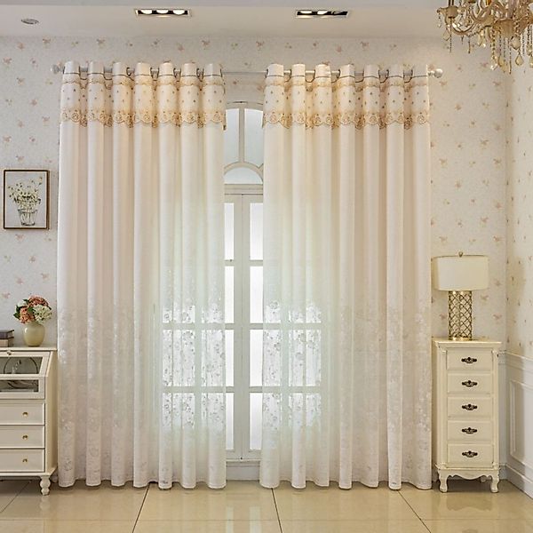 BYSURE Gardine, (2 St), Jacquard-Vorhänge günstig online kaufen