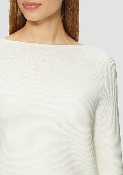 s.Oliver Strickpullover Strickpullover mit U-Boot-Ausschnitt und günstig online kaufen