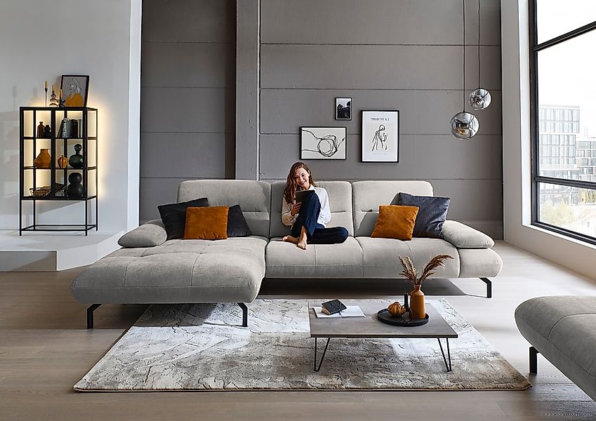 Die PlanBar Ecksofa "MP-IN23186 L-Form", Hochwertige Kaltschaumpolsterung, günstig online kaufen