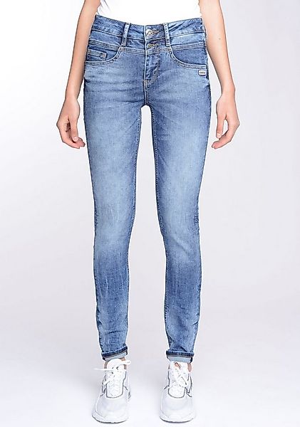 GANG Skinny-fit-Jeans 94MORA mit 3-Knopf-Verschluss und Passe vorne günstig online kaufen