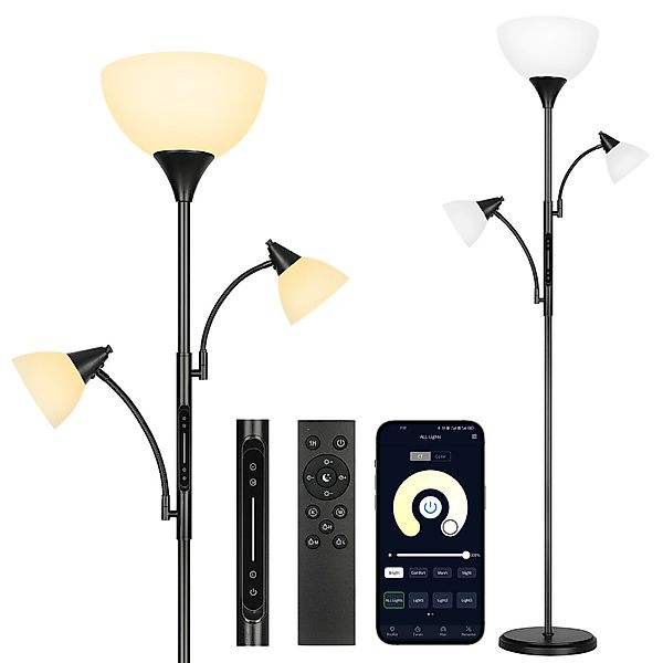 OUTON LED Stehlampe Stehlampe 3-armig, dimmbar, günstig online kaufen