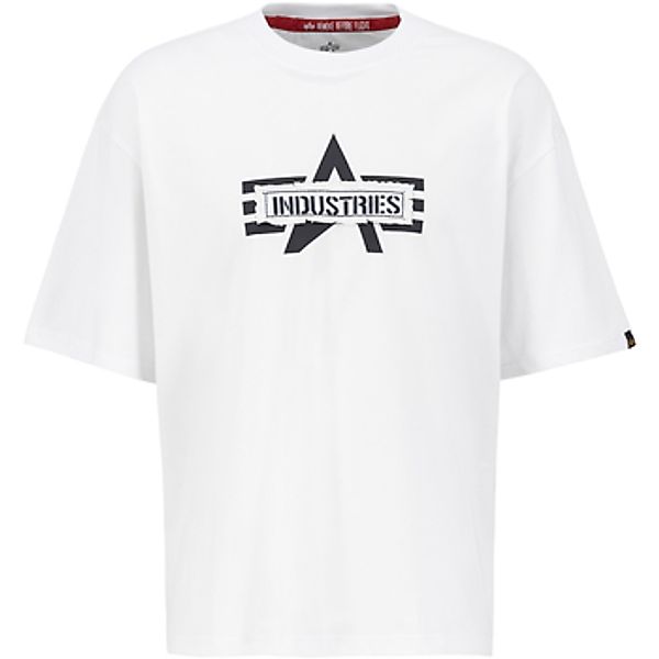 Alpha Industries  T-Shirt Logo Edge T-Shirt - white günstig online kaufen