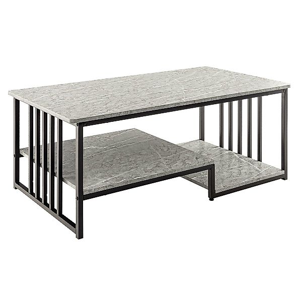 COSTWAY Couchtisch, rechteckig, Marmor, mit Stauraum, günstig online kaufen