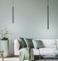 Paul Neuhaus Flute LED-Hängeleuchte 1-flg. schwarz günstig online kaufen