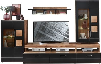 Innostyle Wohnwand "Sonate" Komplett-Set, 5 Stk. tlg. inkl. LED-Beleuchtung günstig online kaufen