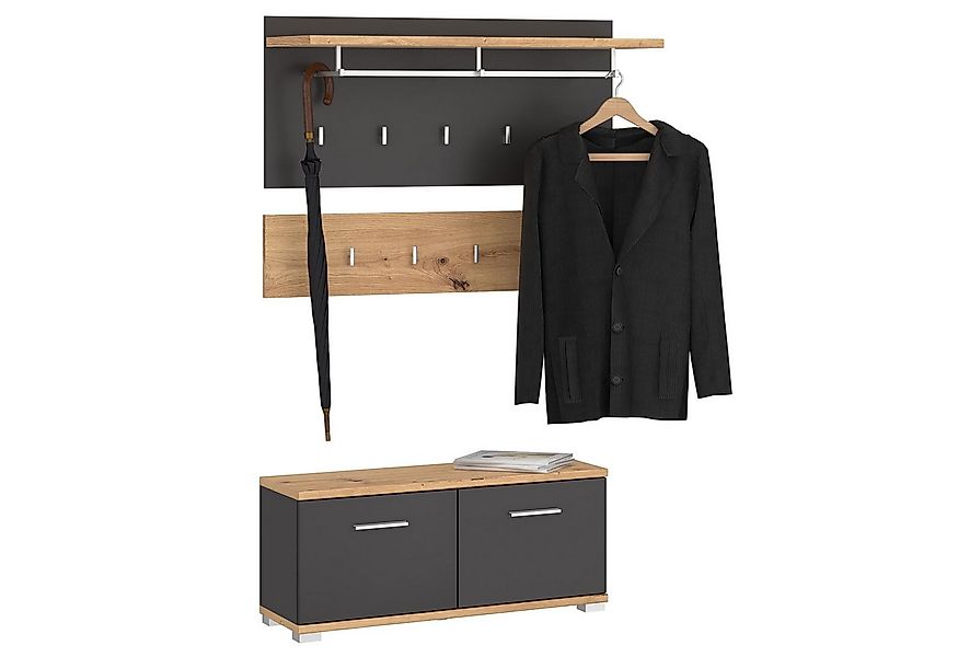 IDIMEX Wandgarderobe BILBAO, Garderobenset Flurgarderobe Sitzbank Kosmos Gr günstig online kaufen