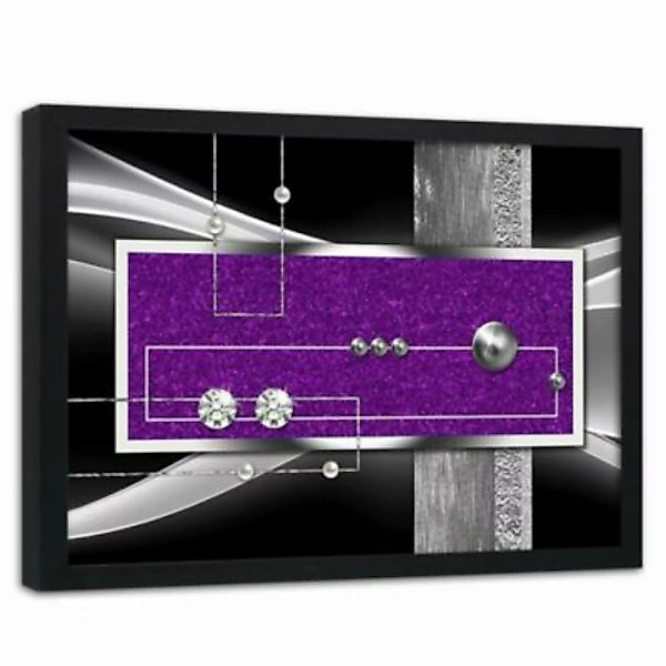 FEEBY® Kunst Purple Abstraction Leinwandbilder bunt Gr. 60 x 40 günstig online kaufen