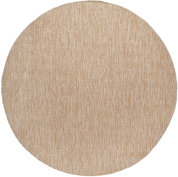 Bruno Banani Teppich »Venezia« rund 4 mm Höhe Flachgewebe, Sisal-Optik, mel günstig online kaufen